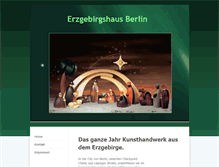 Tablet Screenshot of erzgebirgshaus.de